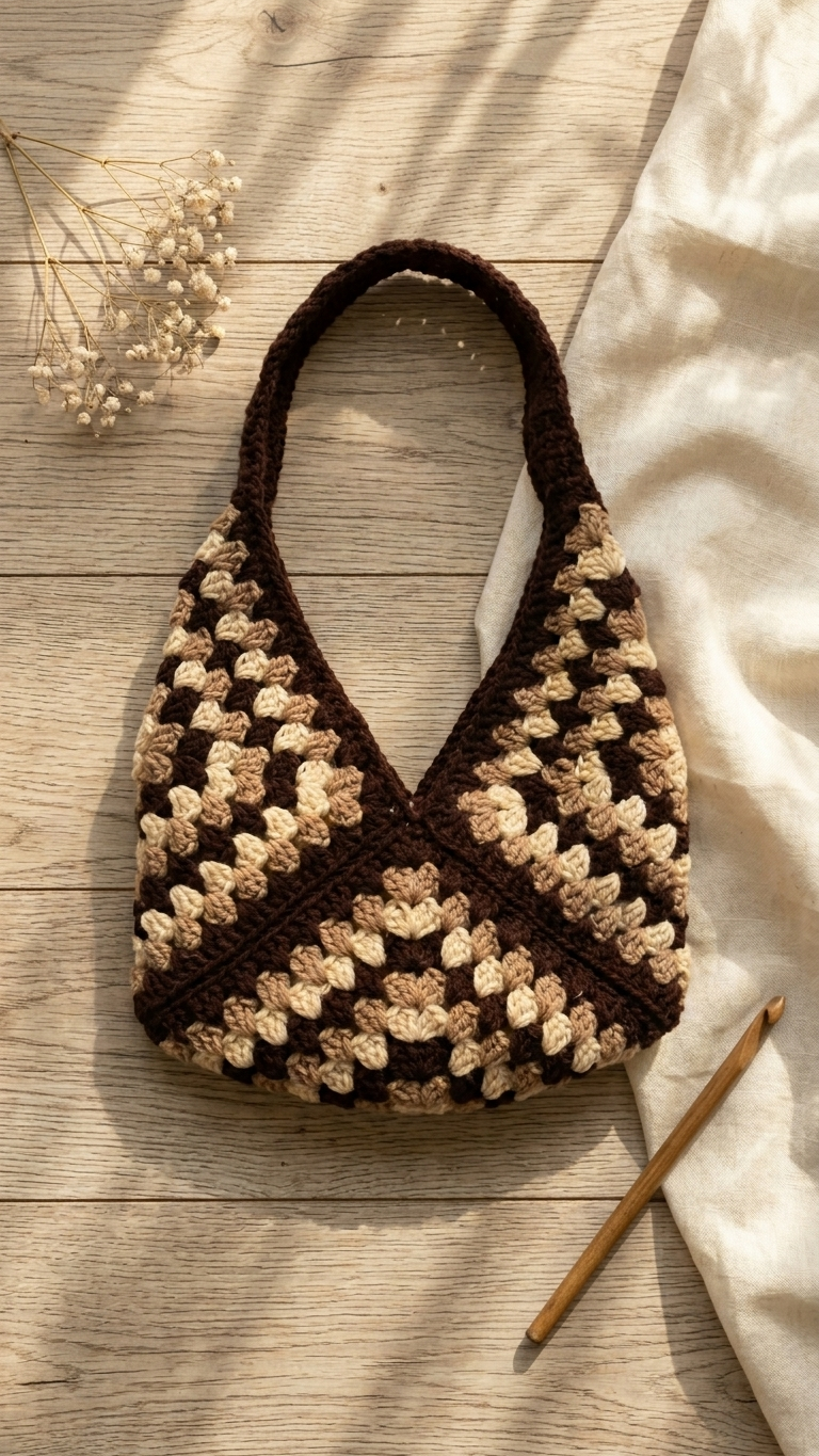 Granny Square Shoulder Bag