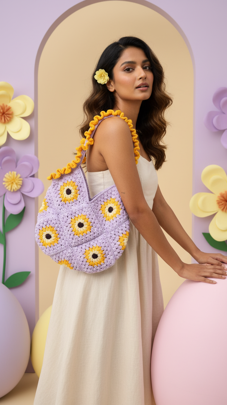 Ruffle Tote Bag